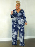 Flowing Floral V-Neck Maxi Dress