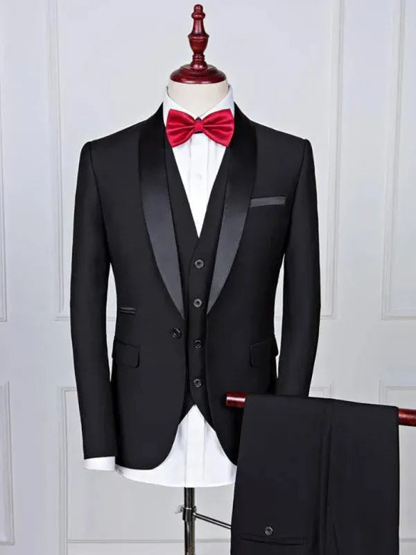 Formal Slim Fit Three Piece Suit - Three Piece Suit - LeStyleParfait