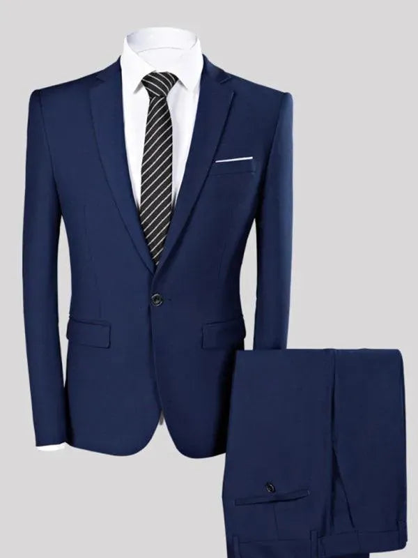 Formal Slim Fit Two Piece Suit - Two Piece Suit - LeStyleParfait
