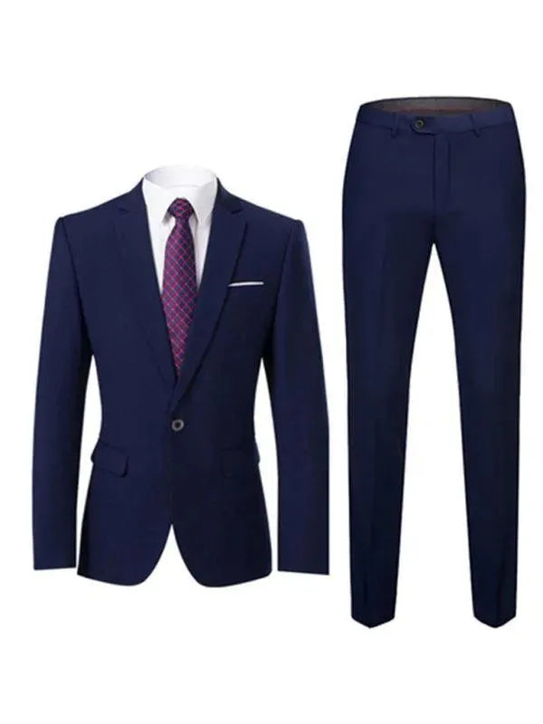 Formal Slim Fit Two Piece Suit - Two Piece Suit - LeStyleParfait