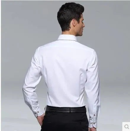 French Style Cotton Men Dress Shirt - Dress Shirt - LeStyleParfait