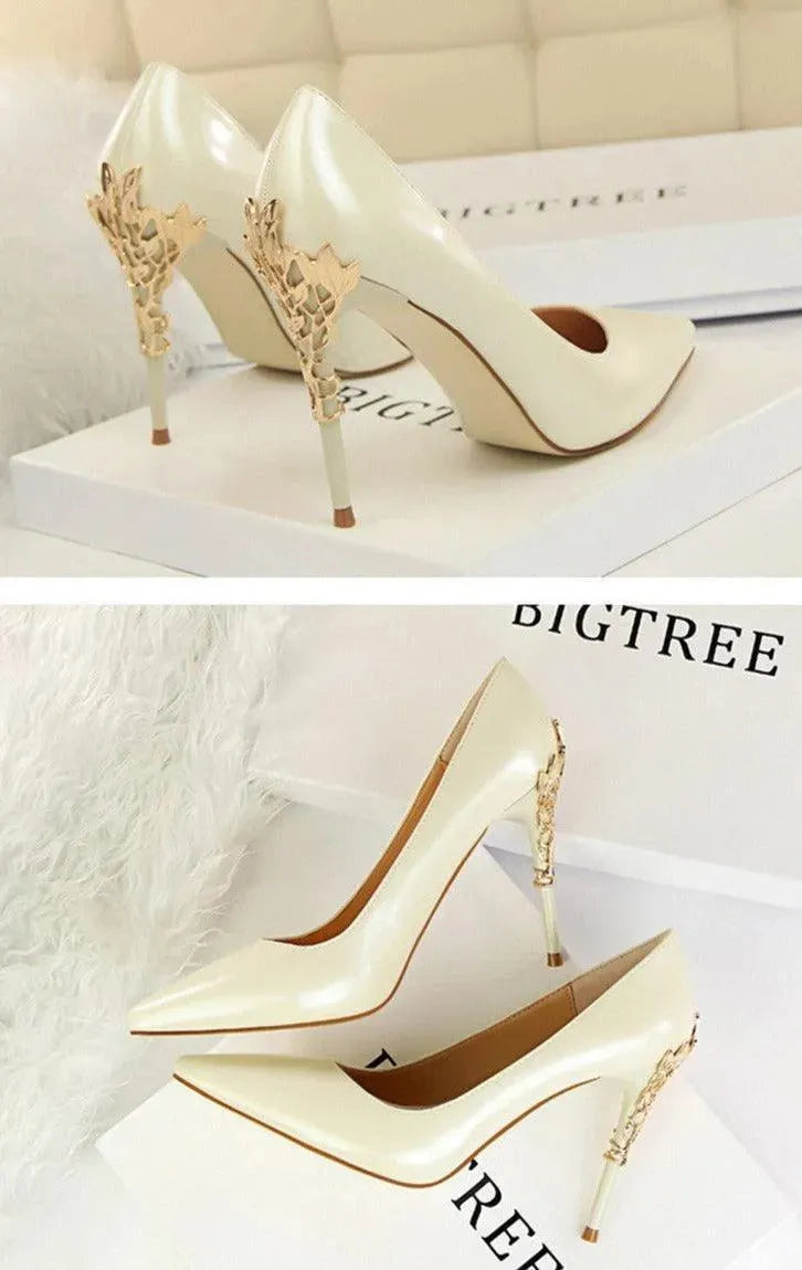 Gentileschi Patent Leather Heels Pumps Shoes - Pumps Shoes - LeStyleParfait