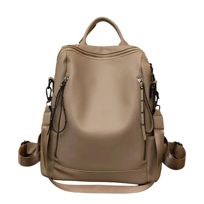 Genuine Leather Women's Backpack - Backpack - LeStyleParfait