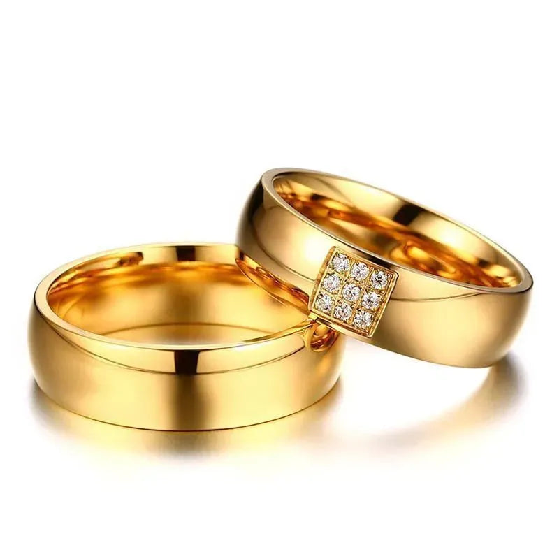 Gold Wedding/Engagement Rings - Rings - LeStyleParfait