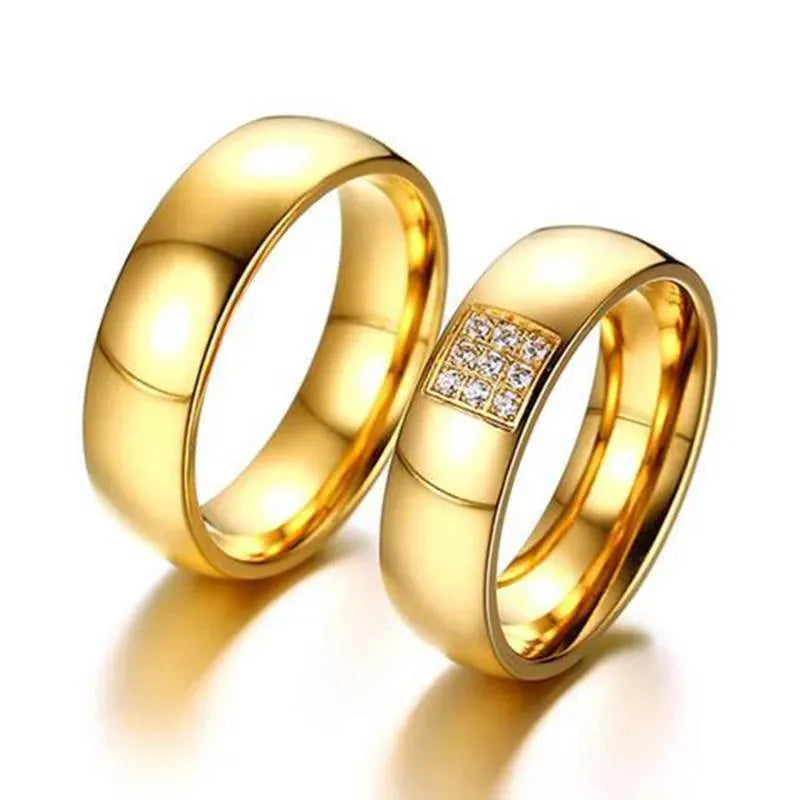 Gold Wedding/Engagement Rings - Rings - LeStyleParfait