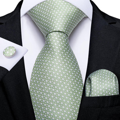 Green Luxury Necktie Set - Necktie - LeStyleParfait