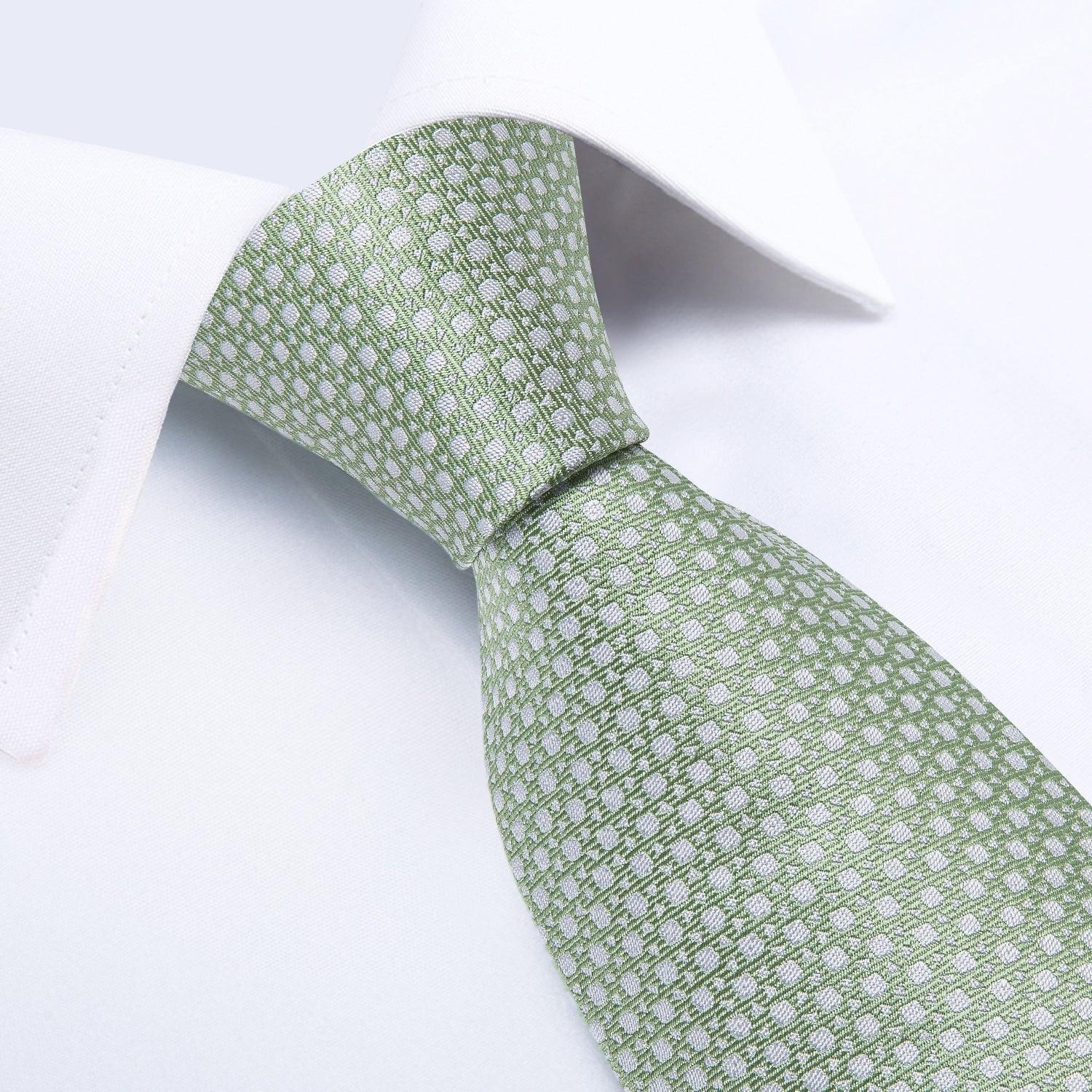 Green Luxury Necktie Set - Necktie - LeStyleParfait