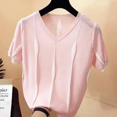 HaileeKnitted Women Tops - Blouse - LeStyleParfait
