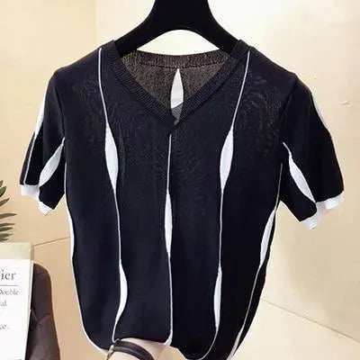 HaileeKnitted Women Tops - Blouse - LeStyleParfait