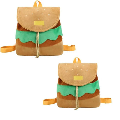 Hamburger Shape Drawstring Backpack - Backpack - LeStyleParfait