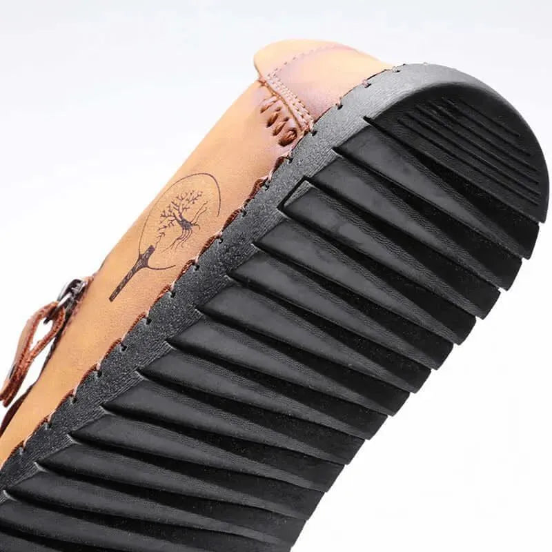 Harlow - Casual Leather Loafers - Loafer Shoes - LeStyleParfait