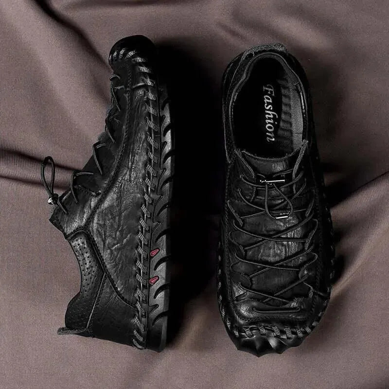 Harlow Lace-Up Leather Shoes - Casual Shoes - LeStyleParfait