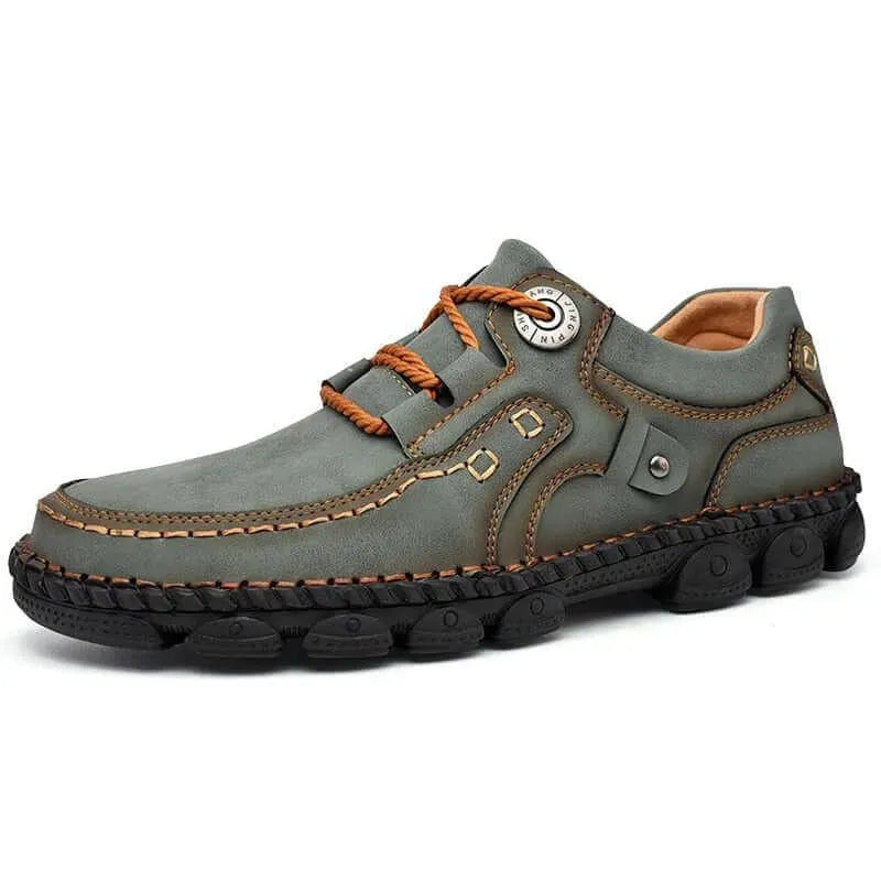 Hawk Rugged Lace-Up Leather Shoes - Casual Shoes - LeStyleParfait