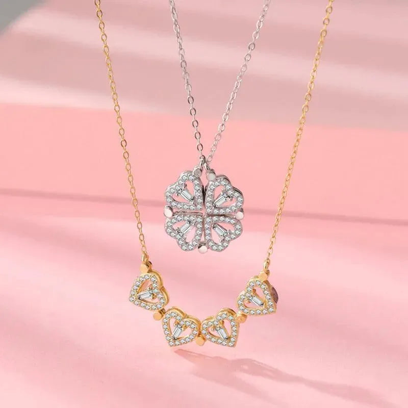 Heart-Shaped Pendant Necklace - Pendant Necklace - LeStyleParfait