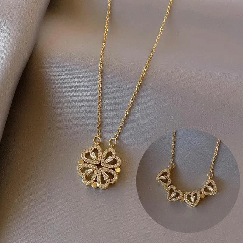 Heart-Shaped Pendant Necklace - Pendant Necklace - LeStyleParfait