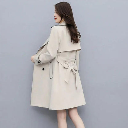 High-Quality Mid-Length Trench Coat Women - Trench Coat - LeStyleParfait