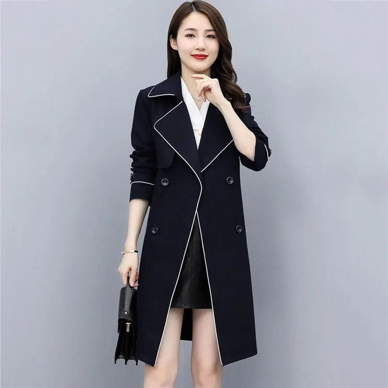 High-Quality Mid-Length Trench Coat Women - Trench Coat - LeStyleParfait