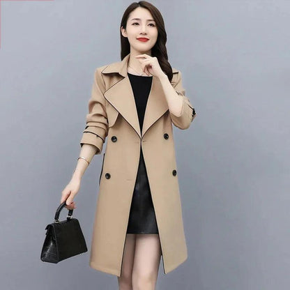 High-Quality Mid-Length Trench Coat Women - Trench Coat - LeStyleParfait