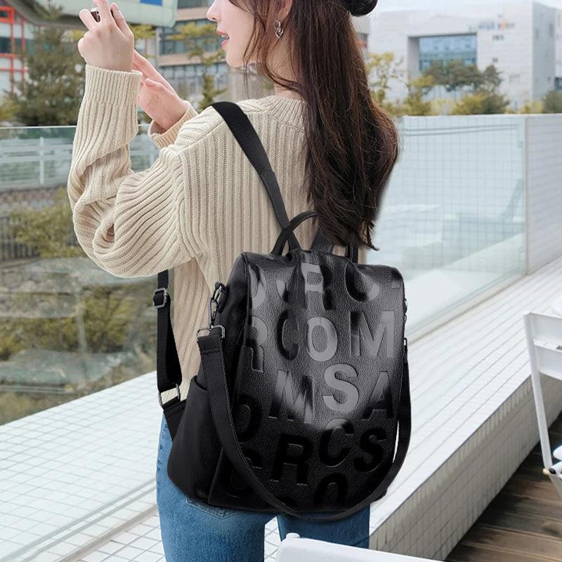 High-Quality Women's Leather Backpack-LeStyleParfait.Com