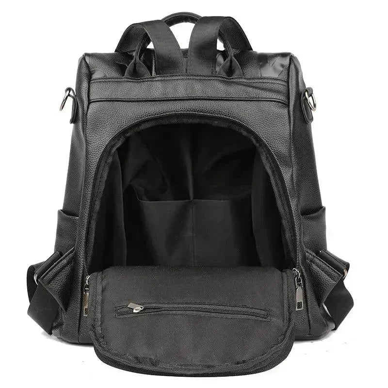 LeStyleParfait Bags Leather Backpack -Backpack