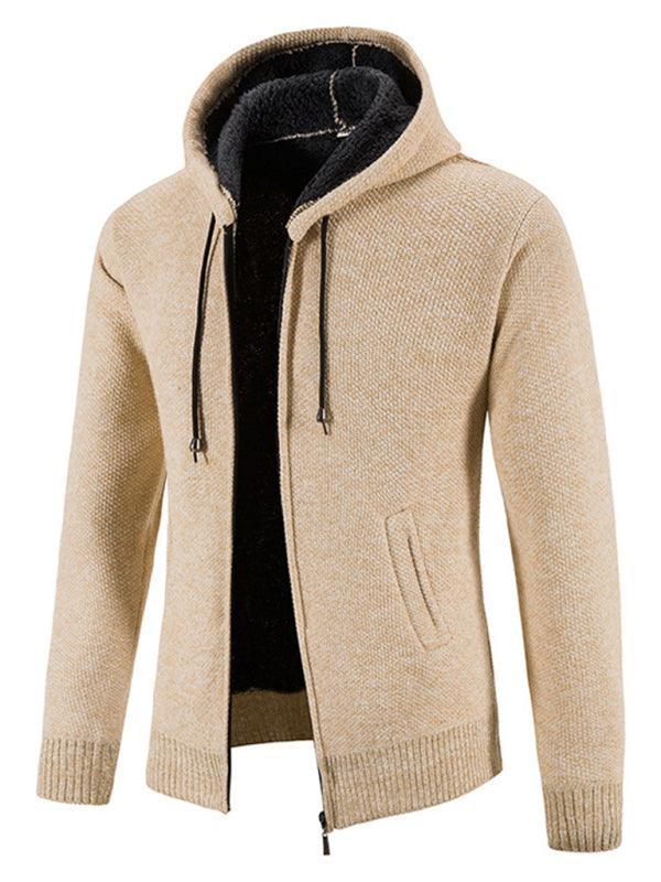 Hooded Zipper Men Cardigan Sweater - Cardigan Sweater - LeStyleParfait