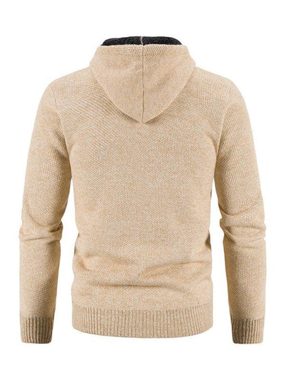 Hooded Zipper Men Cardigan Sweater - Cardigan Sweater - LeStyleParfait