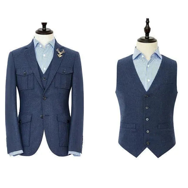 Horace King 3-Tweed Suit - Tweed Suit - LeStyleParfait