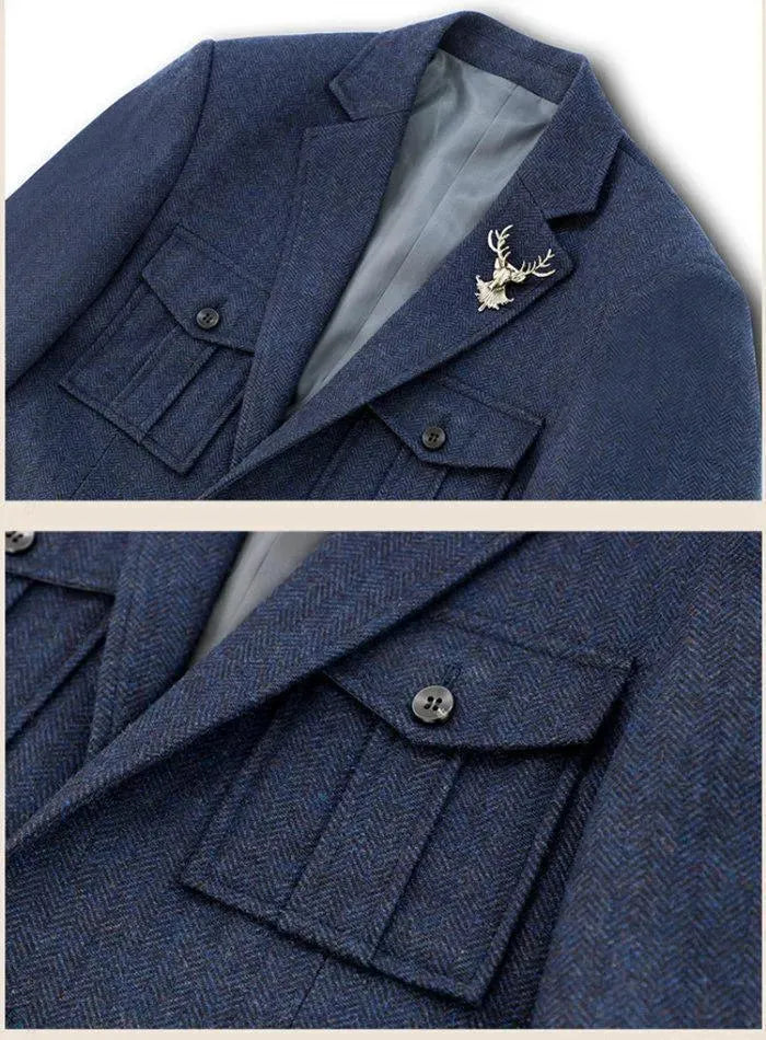 Horace King 3-Tweed Suit - Tweed Suit - LeStyleParfait