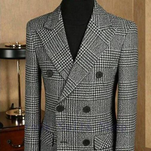 hounstooth tweed coat LeStyleParfait