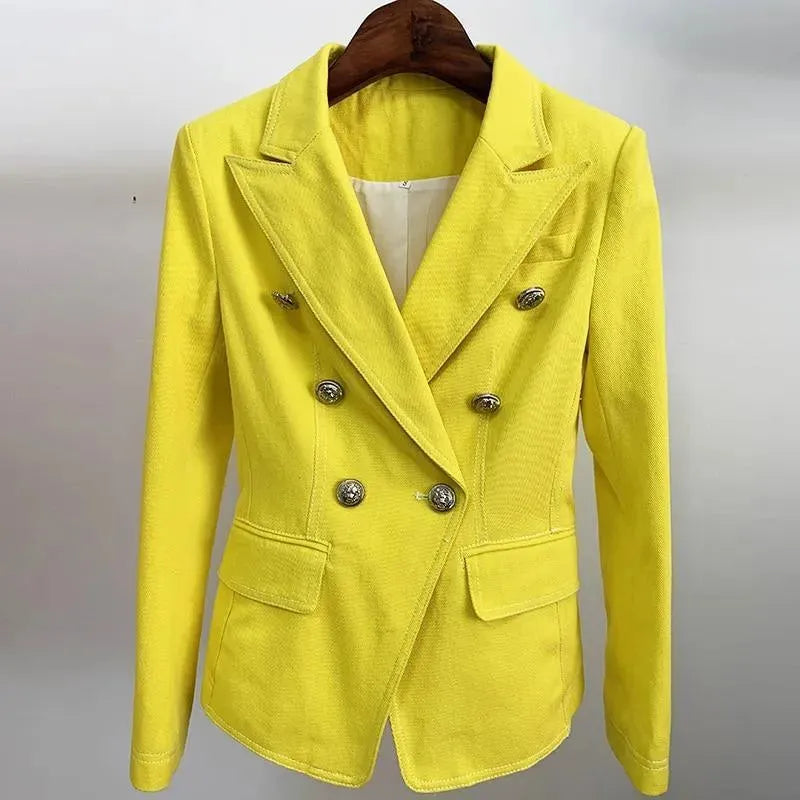 Ibiza Stitched Blazer Women - Casual - Plain-Solid - Double-Breasted Blazer - LeStyleParfait