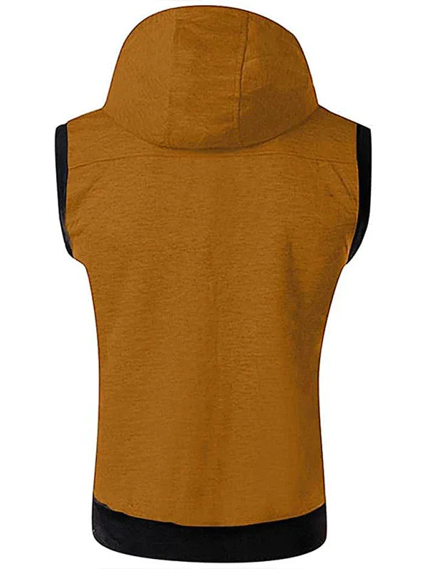 Men's Slim Hooded Cotton Vest