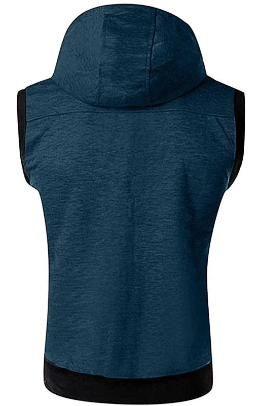 Men's Slim Hooded Cotton Vest