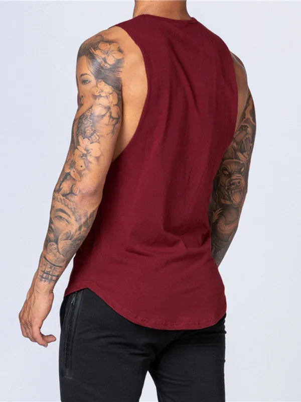Men's Slim Fit Cotton Sports Vest