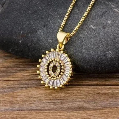 Initial Letter Charm Pendant Necklace - Pendant Necklace - LeStyleParfait