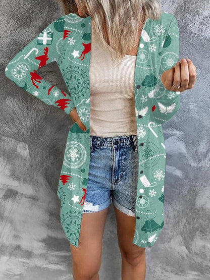 It's Christmas Themed Women Cardigan Sweater - Cardigan Sweater - LeStyleParfait