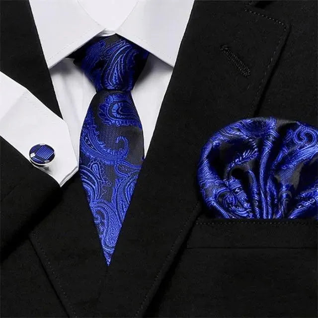 Jacquard Woven Necktie Set - Necktie - LeStyleParfait