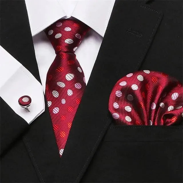 Jacquard Woven Necktie Set - Necktie | LeStyleParfait-Necktie