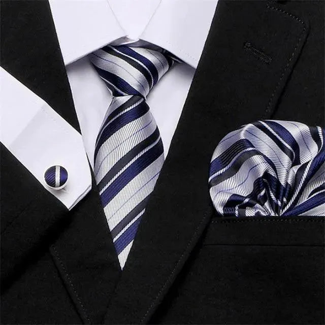 Jacquard Woven Necktie Set - Necktie - LeStyleParfait