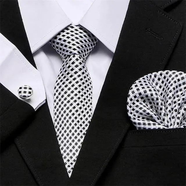 Jacquard Woven Necktie Set - Necktie - LeStyleParfait