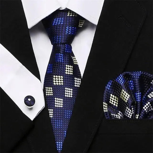 Jacquard Woven Necktie Set - Necktie - LeStyleParfait