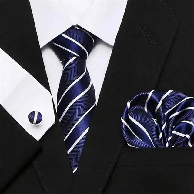 Jacquard Woven Necktie Set - Necktie | LeStyleParfait-Necktie