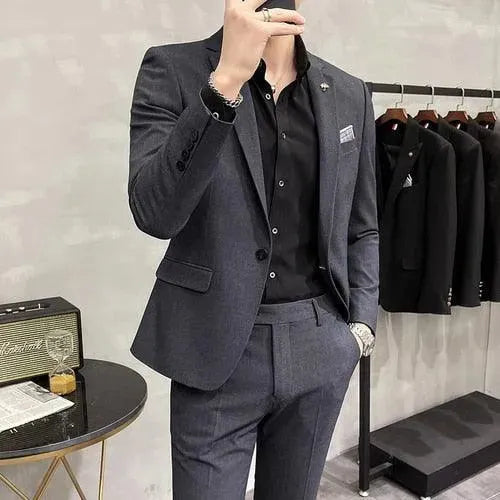 Jorge Two Piece Business Suit - Two Piece Suit - LeStyleParfait