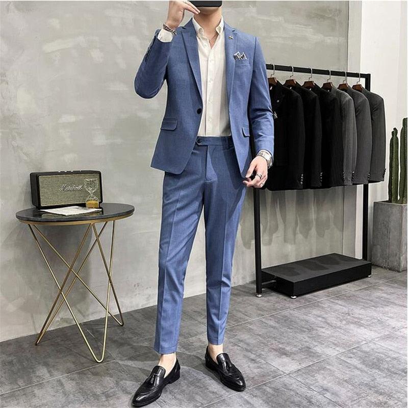 Jorge Two Piece Business Suit - Two Piece Suit - LeStyleParfait