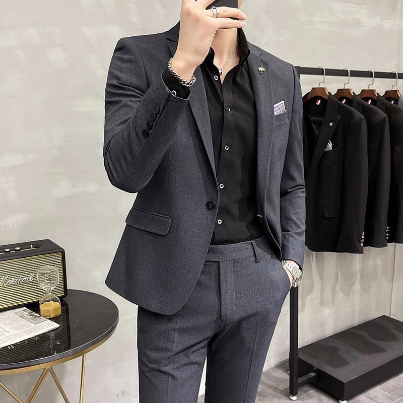 Jorge Two Piece Business Suit - Two Piece Suit - LeStyleParfait