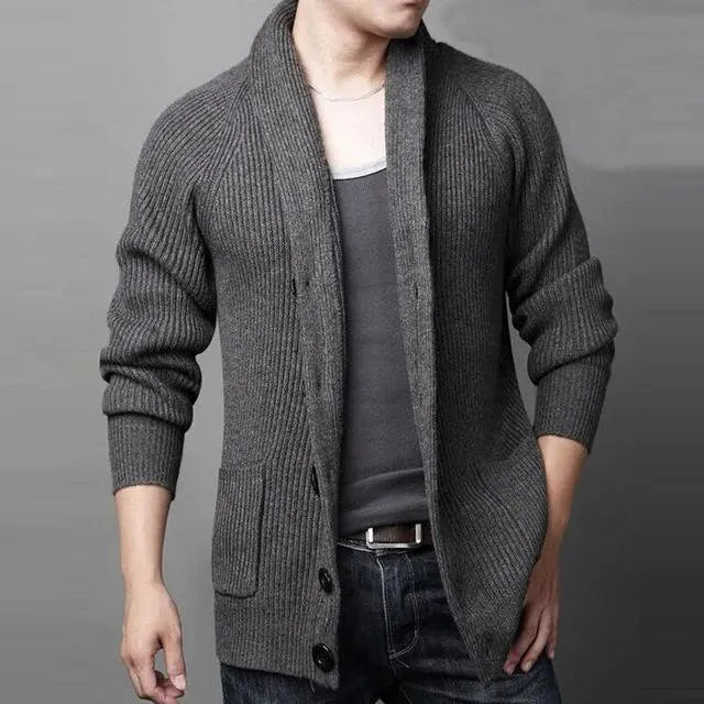 Keep Me Warm Men Cardigan - Cardigan Sweater - LeStyleParfait