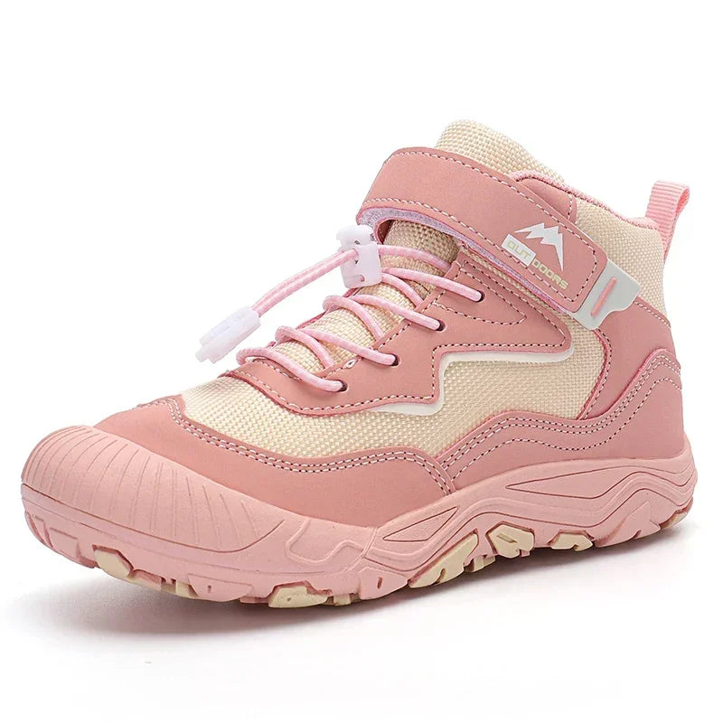 Kids' Boots - Athletic Kids Hiking Ankle Boots Sneakers - Lace-Up Velcro All-Season Shoes-Boots-LeStyleParfait