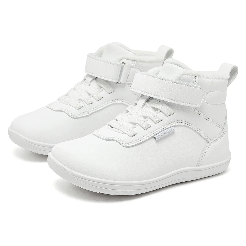 Kids' Sneakers - Mid-Top Kids Ankle Boots Sneakers - Hook-Loop Velcro Winter Sneakers-Sneakers-LeStyleParfait