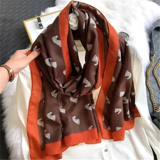 Knight Chess Print Women Scarves - Scarf - LeStyleParfait