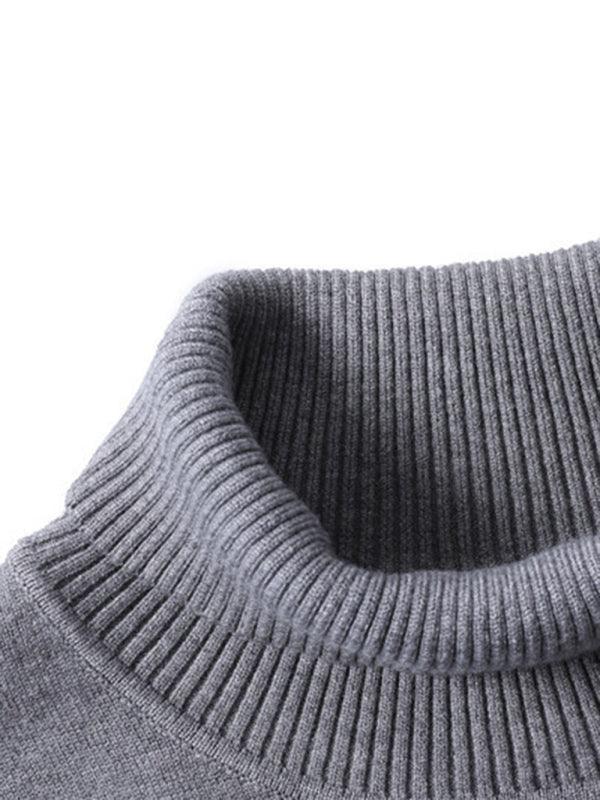 Knitwear Turtleneck Men Pullover Sweater - Pullover Sweater - LeStyleParfait