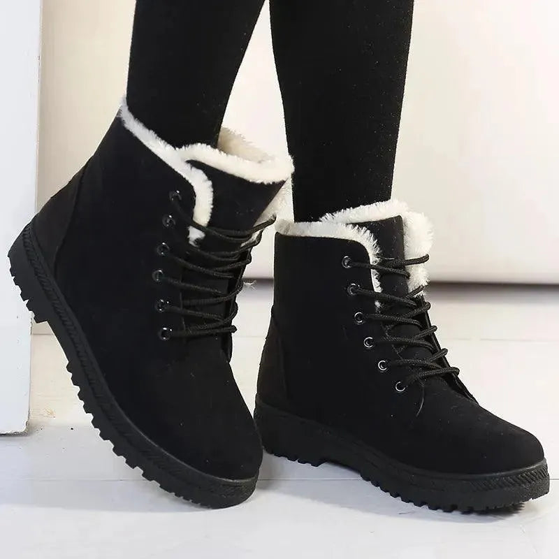 Lace Up Winter Women Snow Boots - Snow Boots - LeStyleParfait